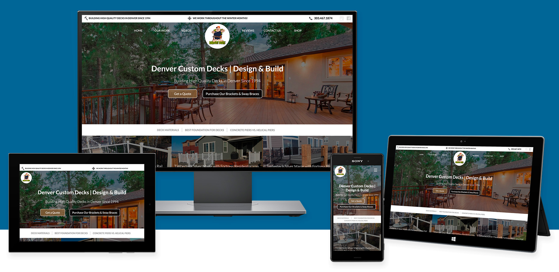 Barefoot Deck Builders Web Design