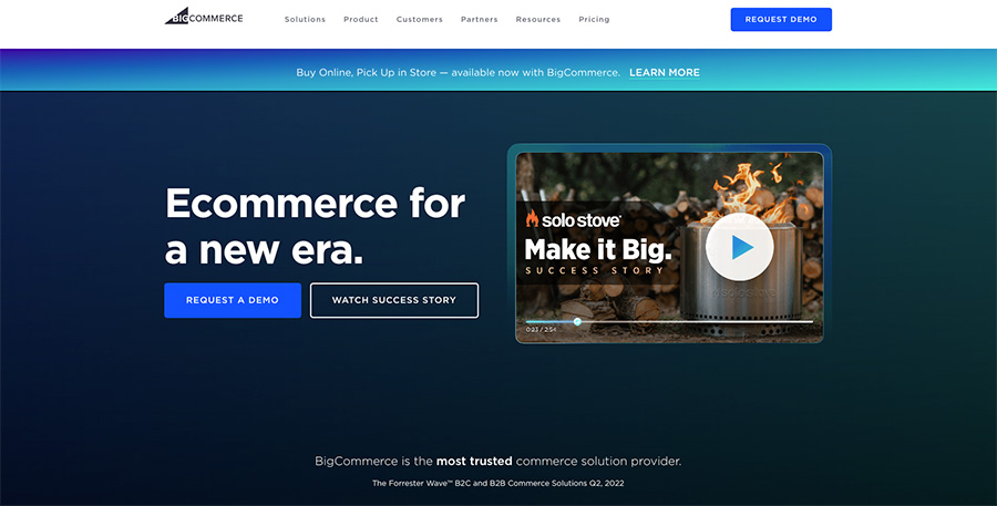 big commerce ecommerce website builder