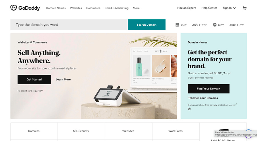 godaddy website builder