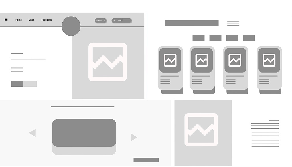 low fidelity wireframe