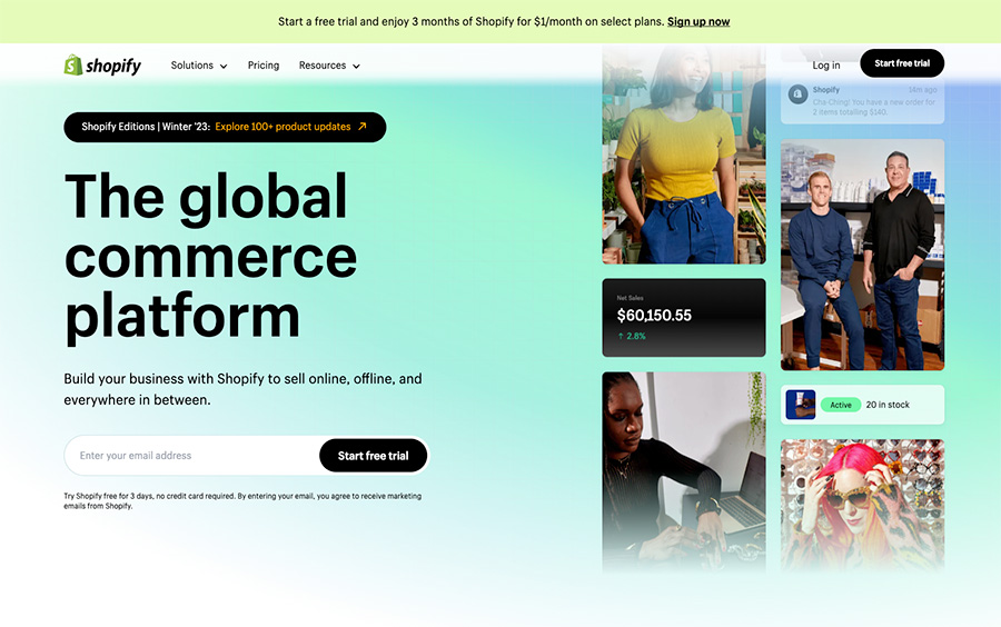 shopify ecommerce builder