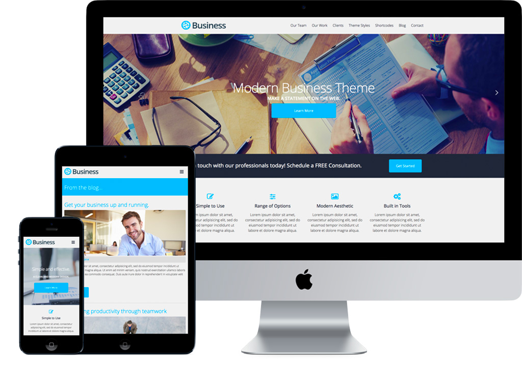 wordpress business websites