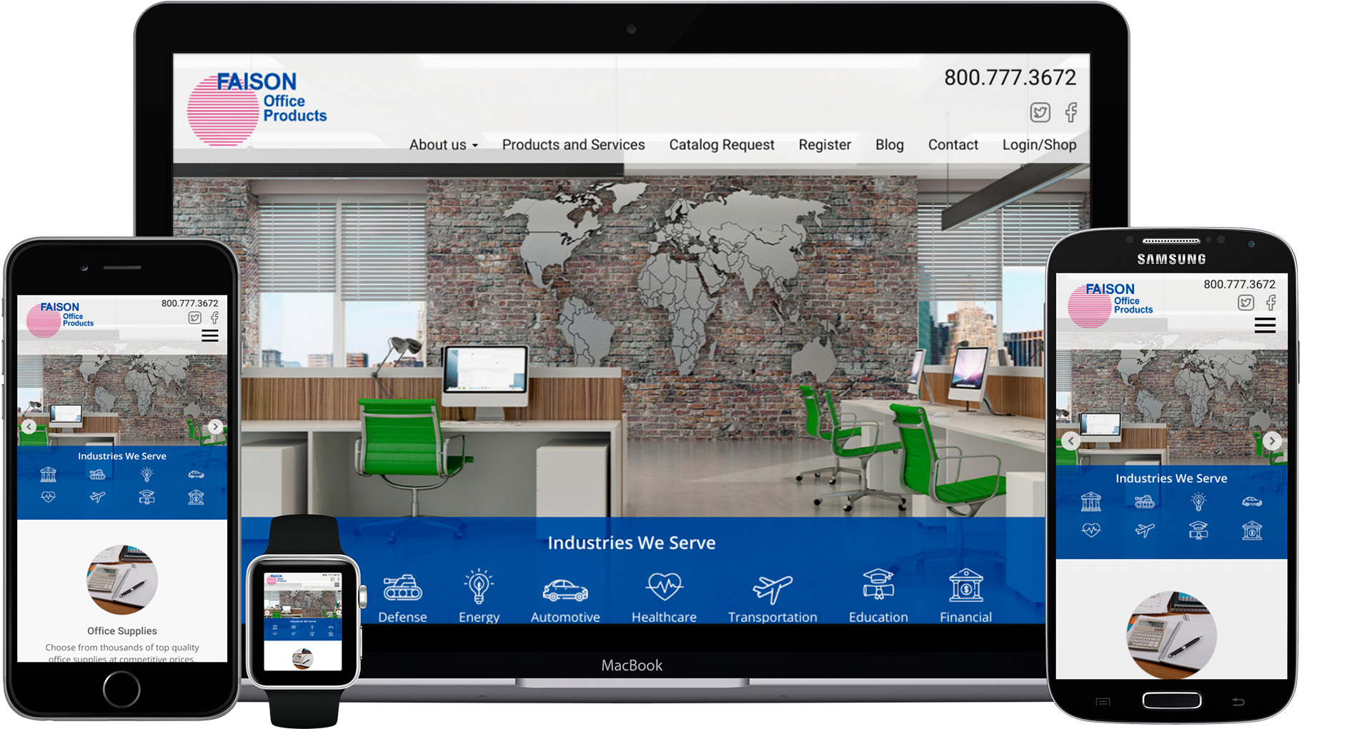 Faison Office Supply Website Design