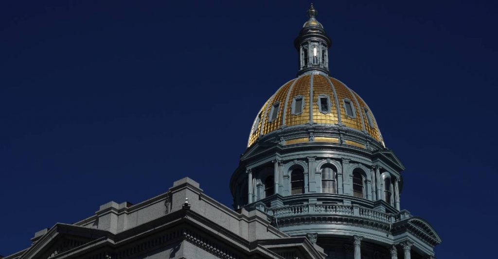 denver state capitol building with gold dome