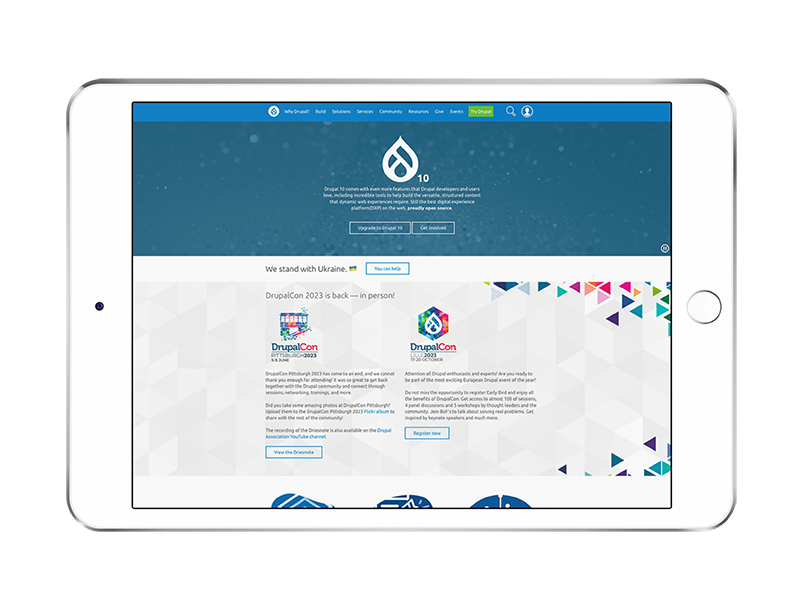 drupal on an ipad