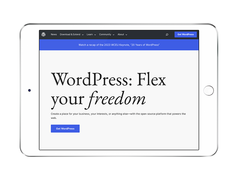 wordpress om ipad