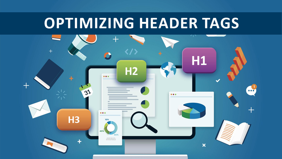 Visual representation of header tag hierarchy showing H1, H2, and H3 tags Visual representation of header tag hierarchy showing H1, H2, and H3 tags