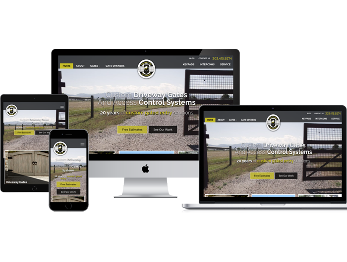 website mockup amazing gates